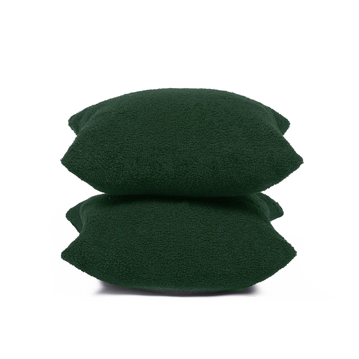 OHS Boucle Cushion Covers  2 Pack Teddy Fleece Square Pillowcases Home Decor