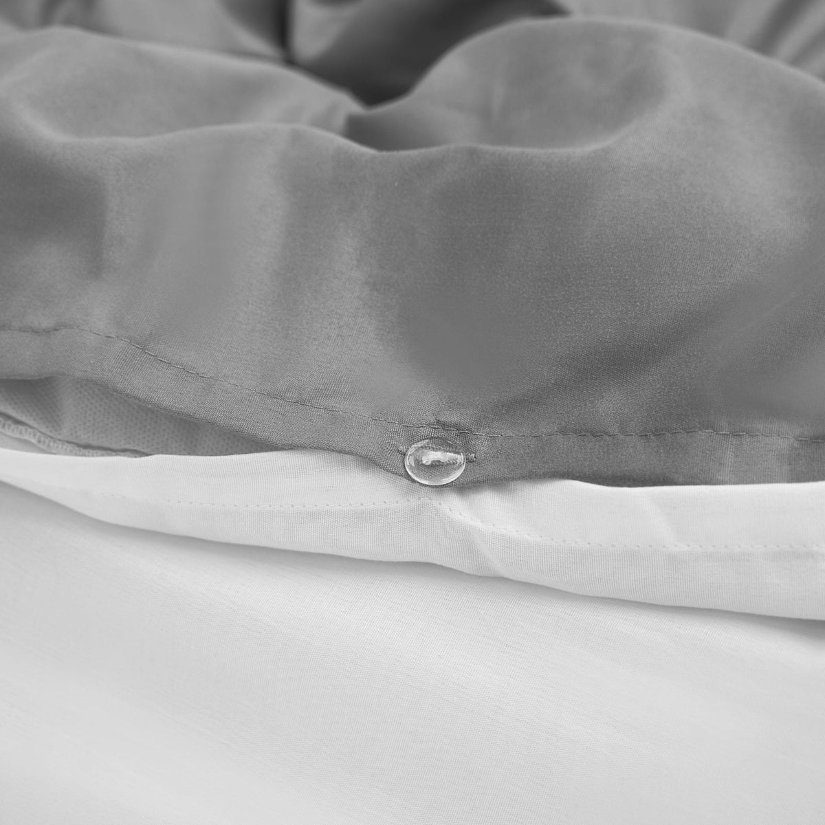OHS Plain Duvet Cover & Pillowcase Reversible Bedding Set OR Fitted Sheet