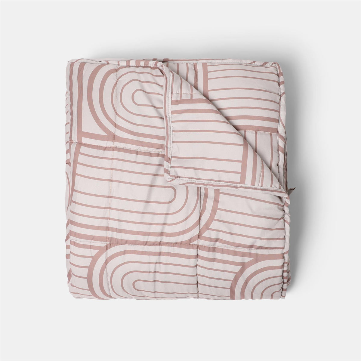 OHS Printed Weighted Blanket 8kg Quilted Throw Sensory Sleep Anxiety Therapy