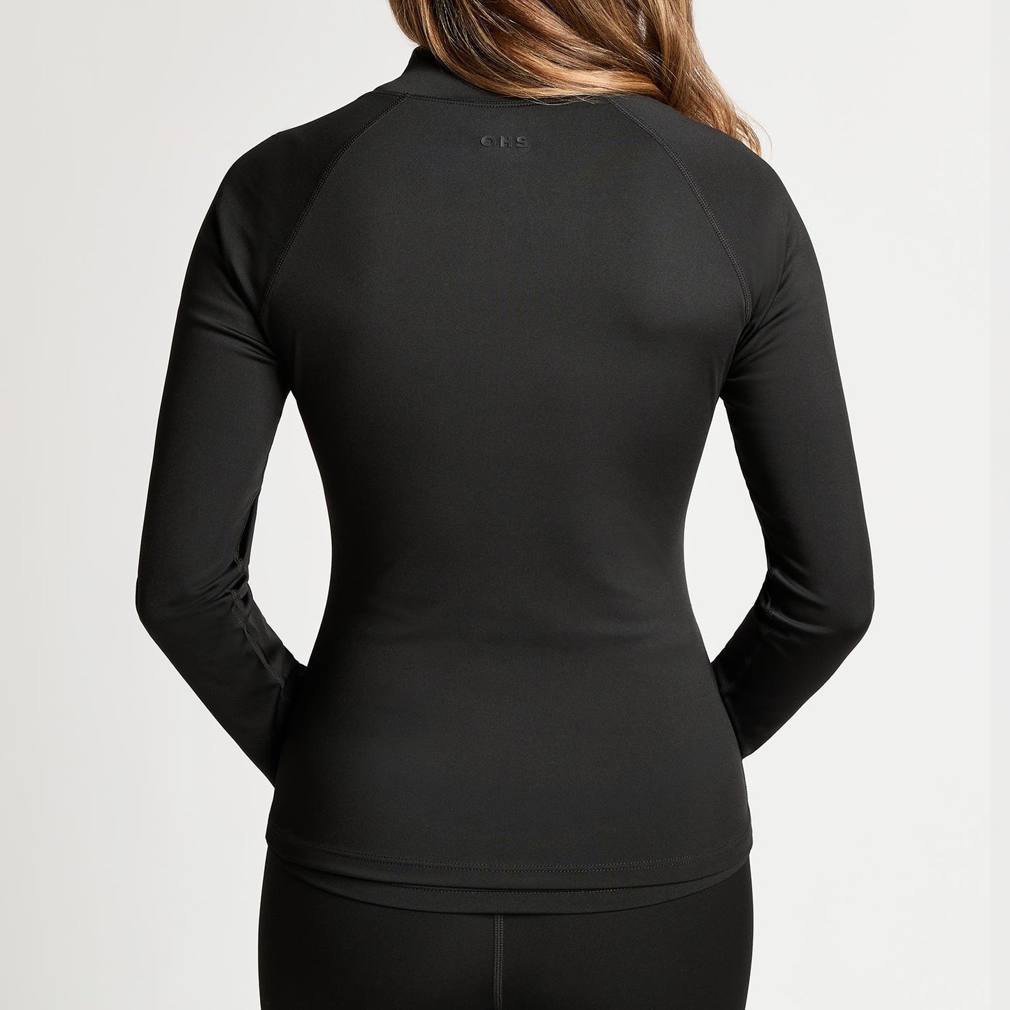 OHS Zip Up Top Long Sleeve Quick Dry Activewear JacketGym Workout Fitness Sports