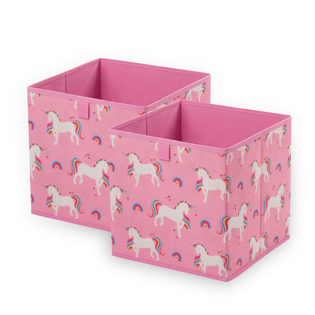 Storage Cube Boxes Unicorn 2/4 Pack Folding Space Saving Shoe Toy Cube Tidy Set