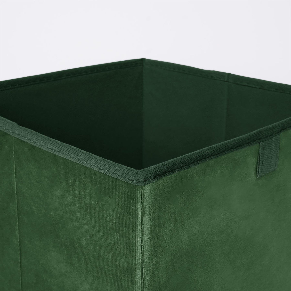 OHS Multi Pack of Matte Velvet Storage Boxes Stylish Foldable Set Square Cube