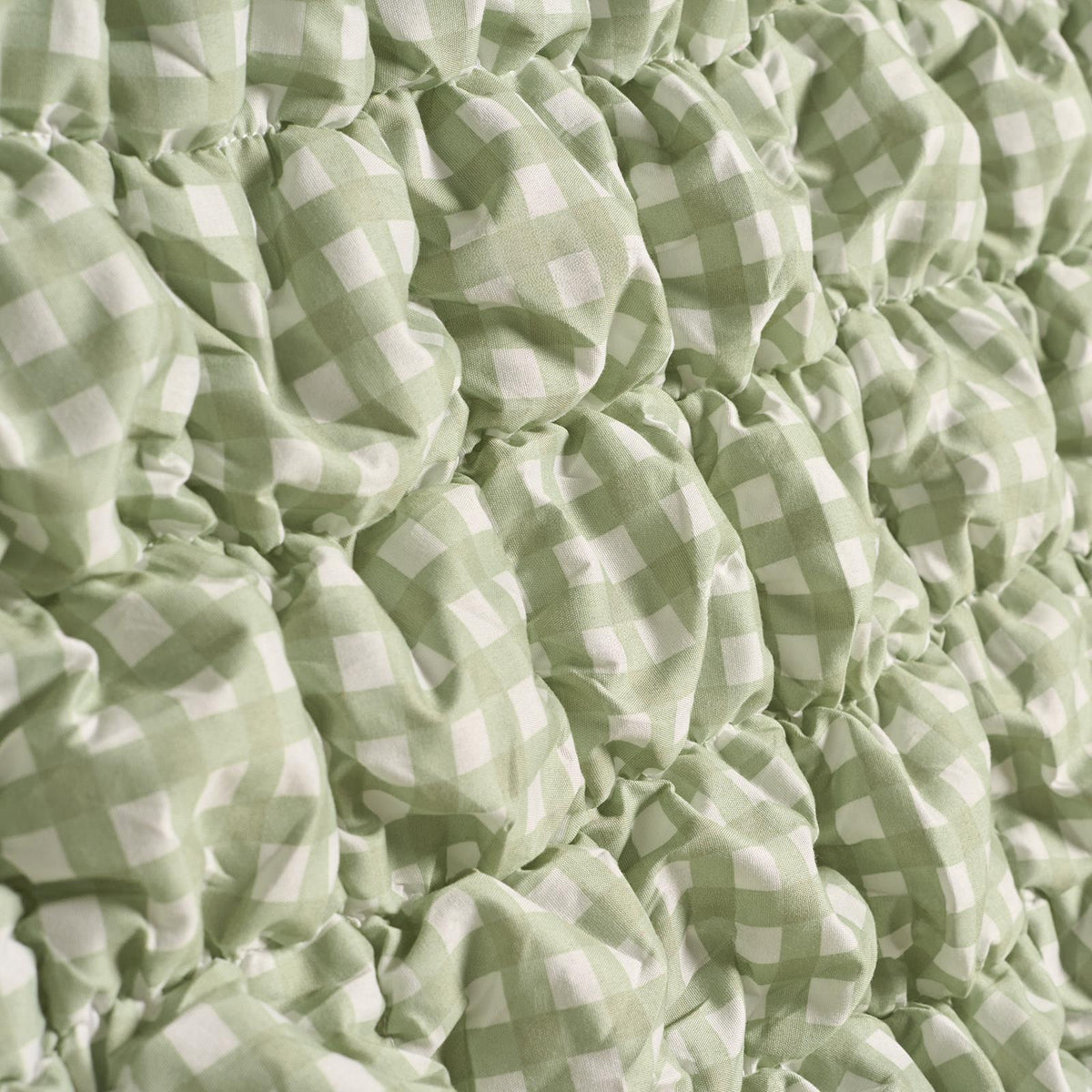 OHS Filled Quilted Seersucker Duvet Cover Bedding Set