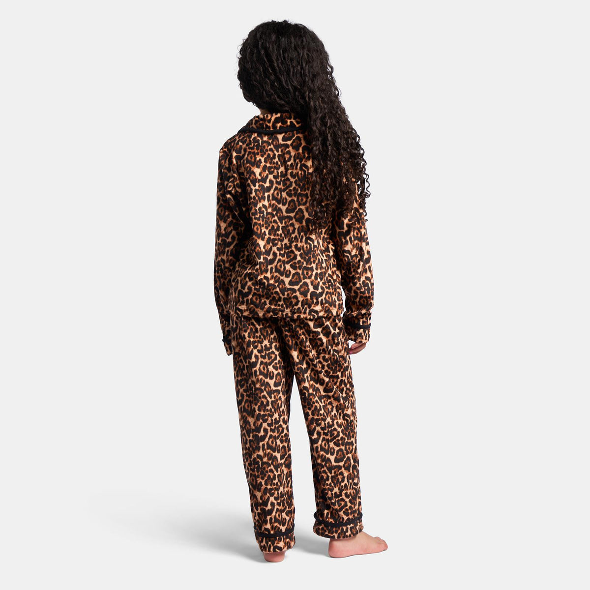 OHS Print Pyjama Set Button Through Soft Womens Kids Loungewear Nightwear