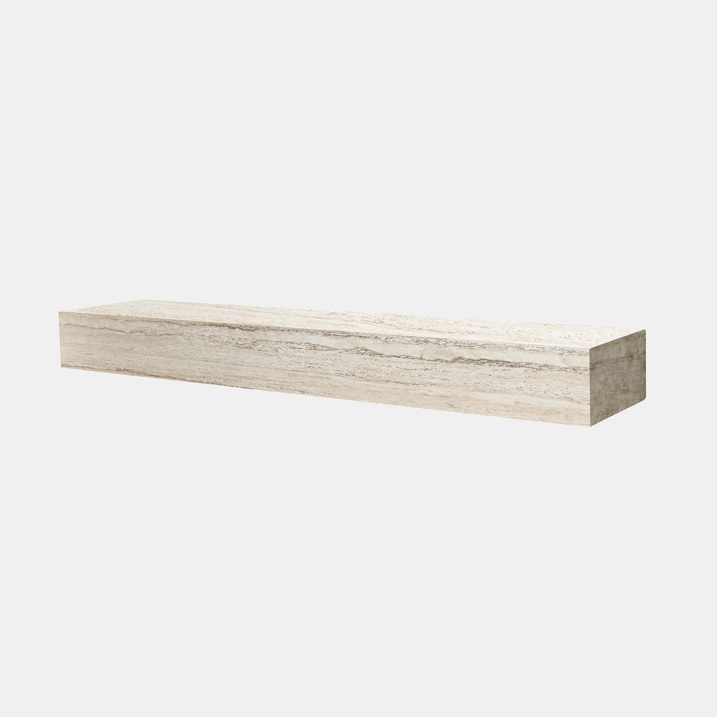 OHS Shelf Travertine Marble Effect Wall Mounted Storage Space Saving Modern