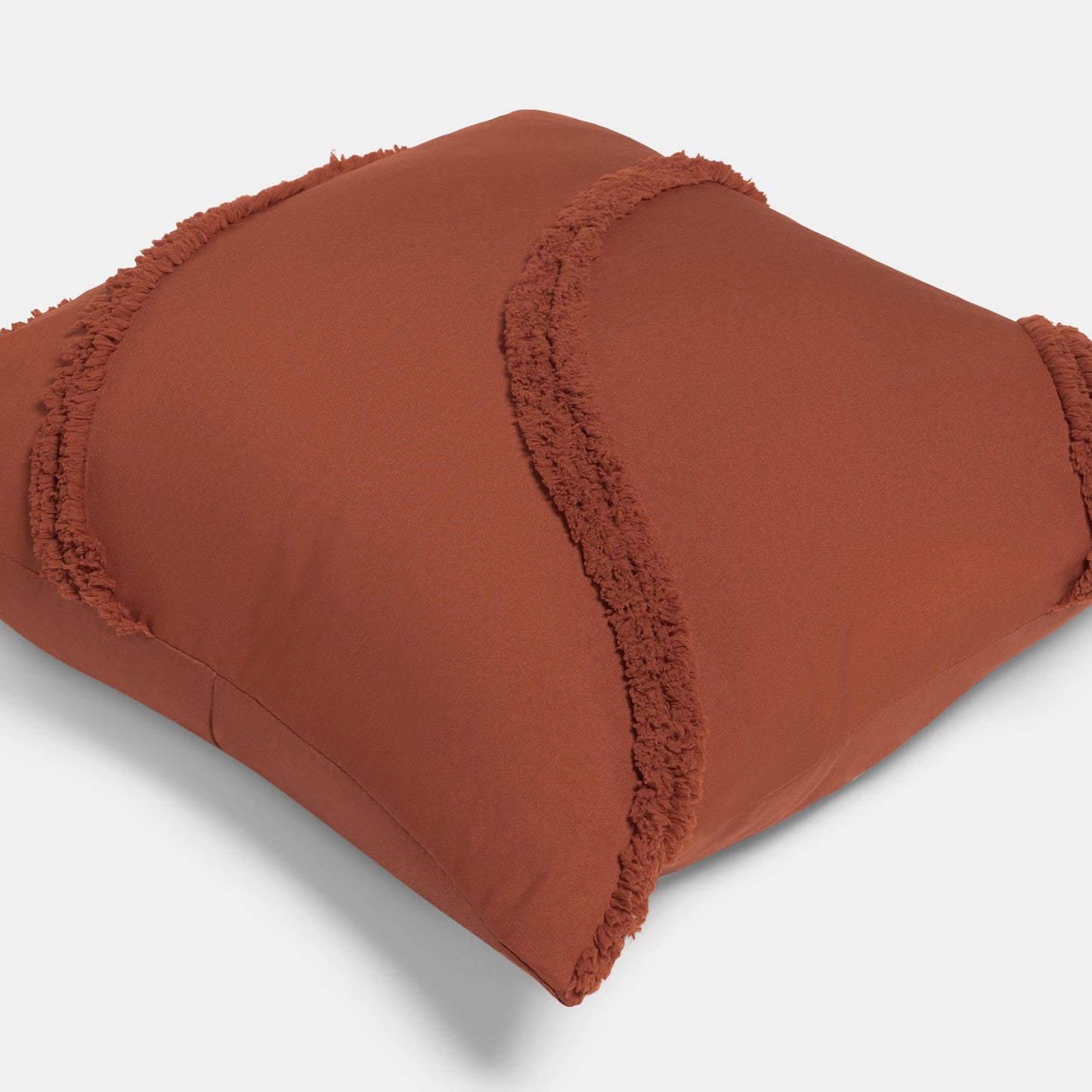 OHS Tufted Contour Cushion Covers 2 Pack Decorative Square Pillowcases