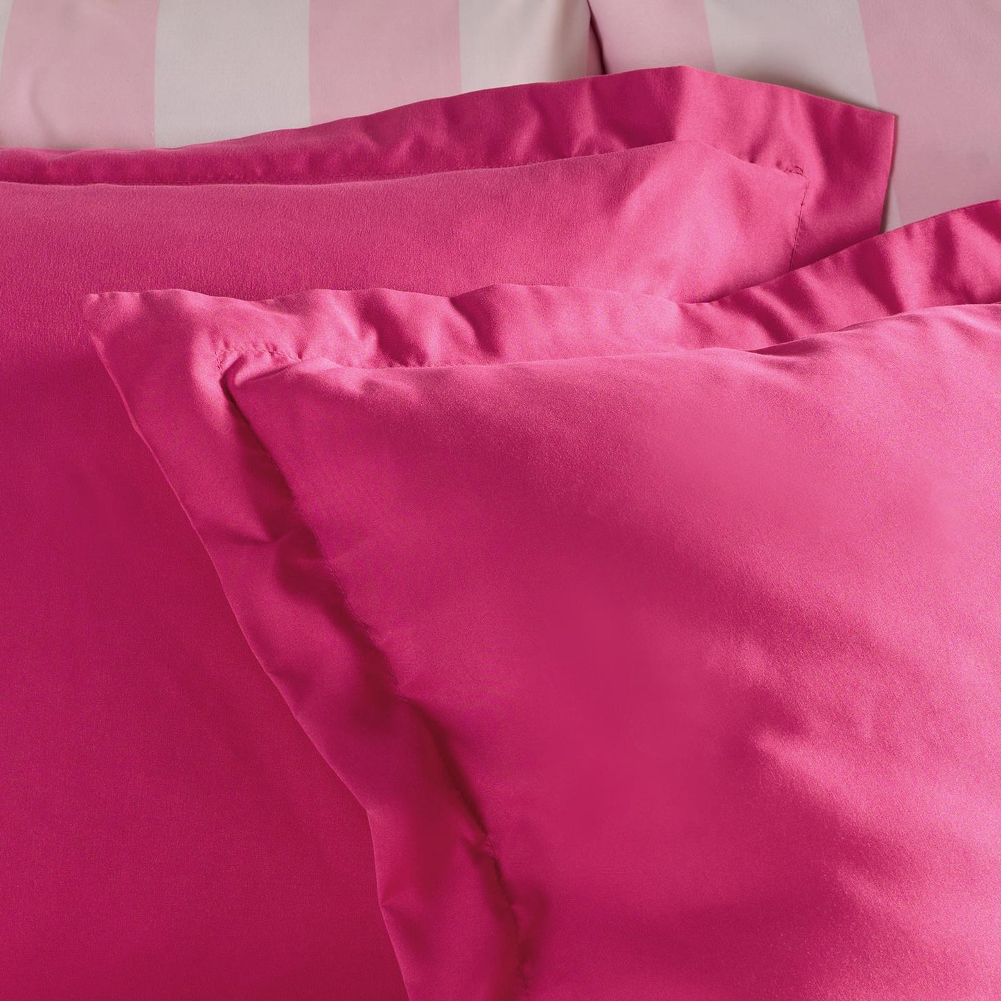 OHS 2 Pack Oxford Pillowcase Set Soft Microfibre Plain Dyed Pillow Covers