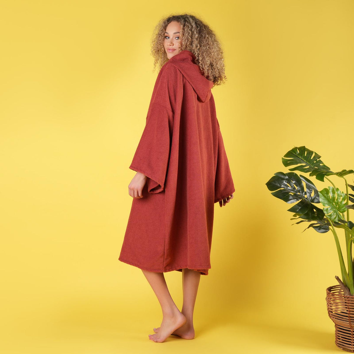 OHS Hooded Towel Poncho Adult Absorbent Dry Beach Swim Bath Changing Robe