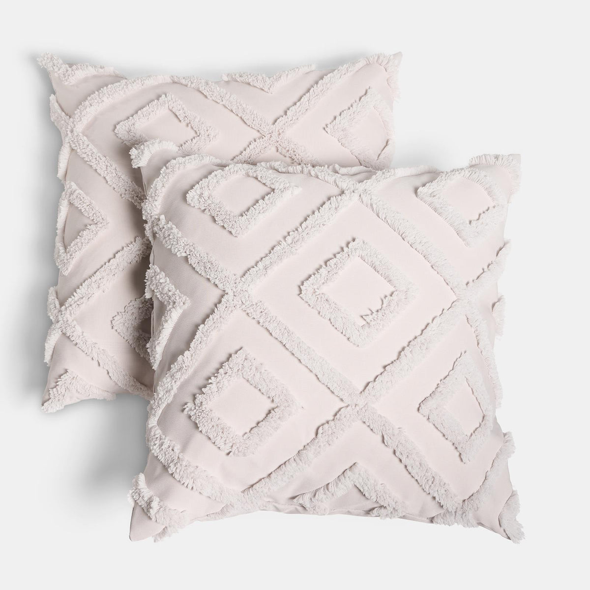 OHS Tufted Cushion Covers 2 Pack Arches Decorative Square Pillowcases