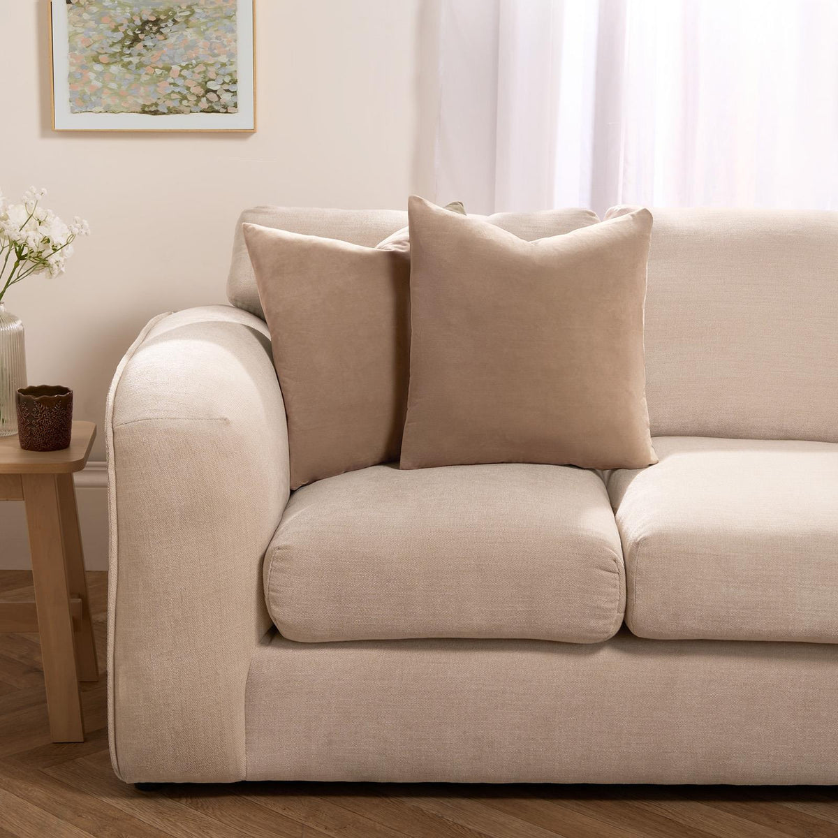 OHS Matte Velvet Cushion Covers Super Soft Luxury Square Pillowcases Multipack