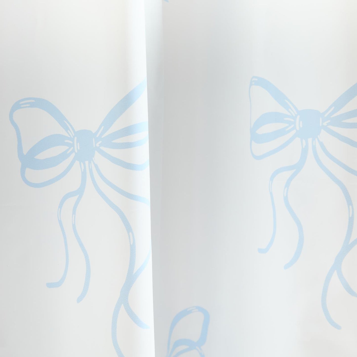 OHS Bows Shower Curtain with 12 Hooks Mould Proof Bathtub Curtains