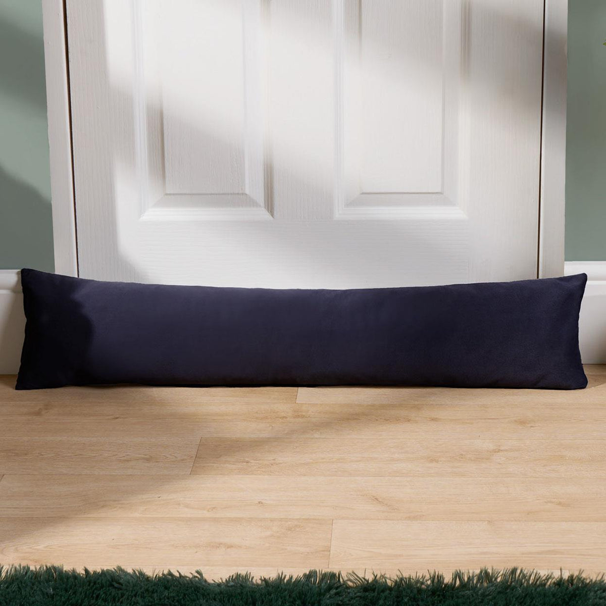 Draught Excluder Matte Velvet Fabric Door Stop Energy Saving Draft Window Seal
