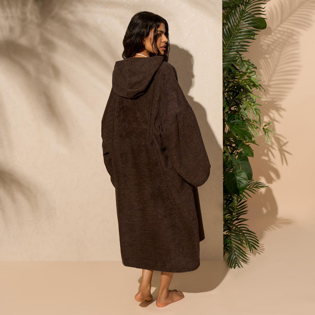 OHS Hooded Towel Poncho Adult Absorbent Dry Beach Swim Bath Changing Robe