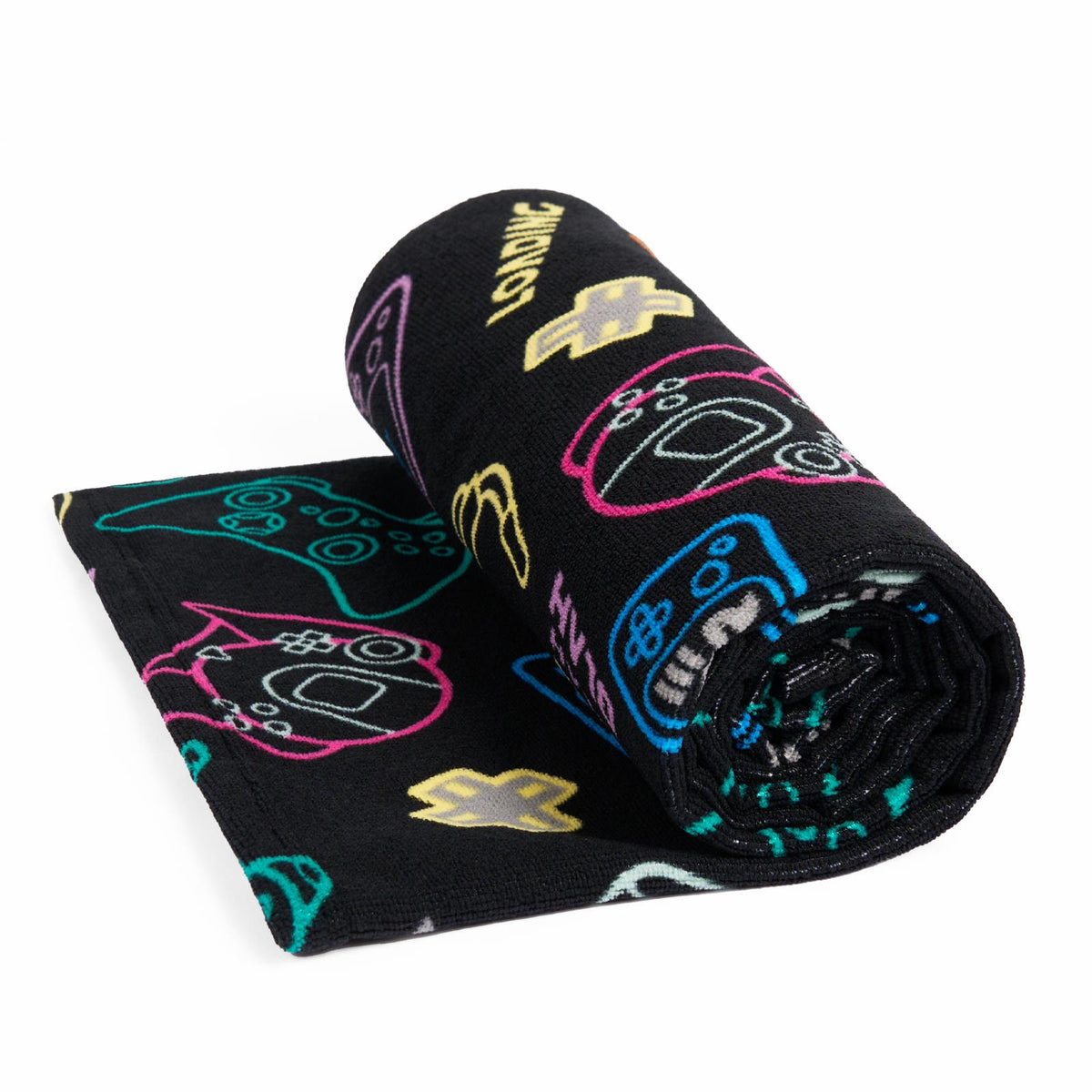 OHS Print Beach Towel Microfibre Quick Dry Bath Holiday Gym Travel Sport