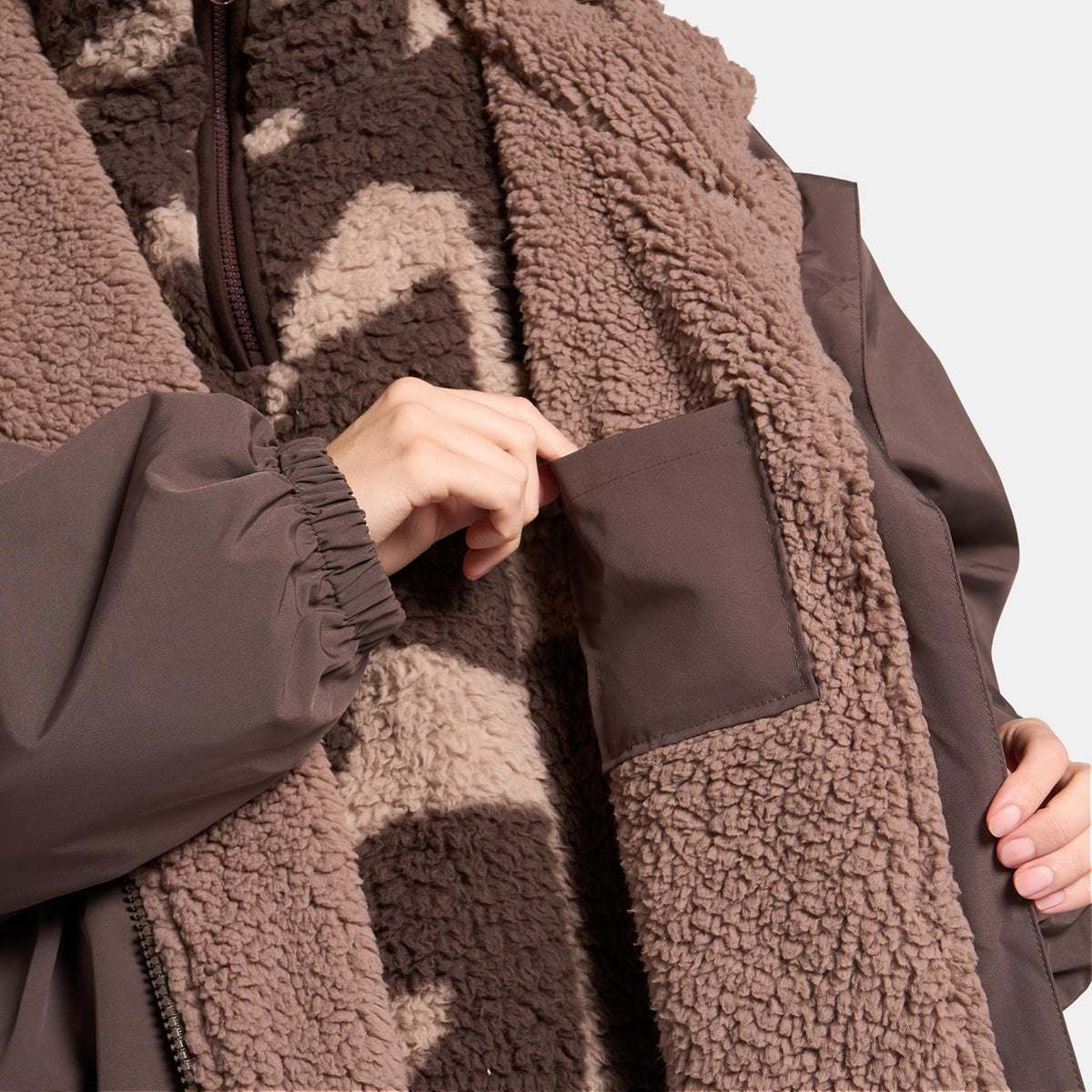 OHS Drying Changing Robe Sherpa Lined Water Resistant Oversize Coat Adults Kids