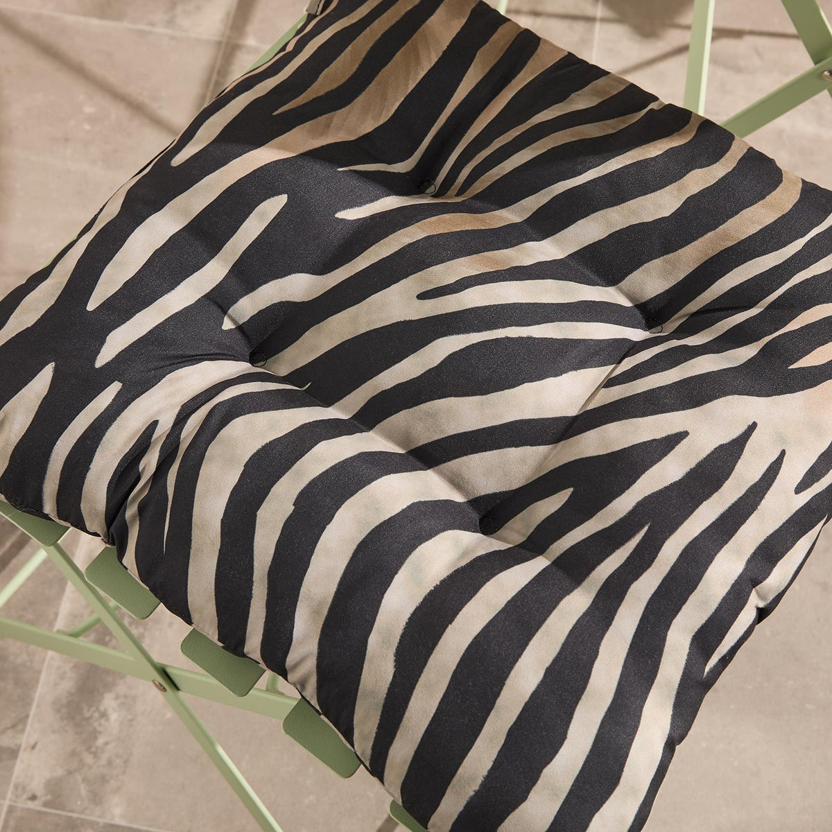OHS Seat Pads 2 Water Resistant Outdoor Cushions Garden Chair Covers Ties