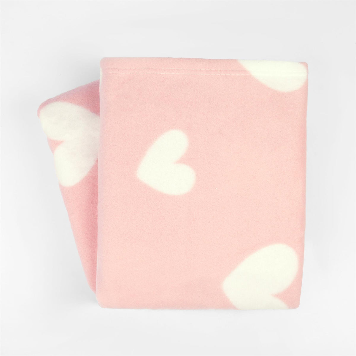 Dreamscene Love Heart Fleece Throw Over Soft Warm Bed Sofa Pink Chair Blanket