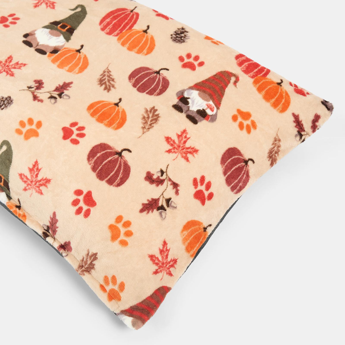 OHS Print Pet Bed Fleece Paw Checks Leopard Stripes Xmas Calming Cushion Dog Cat