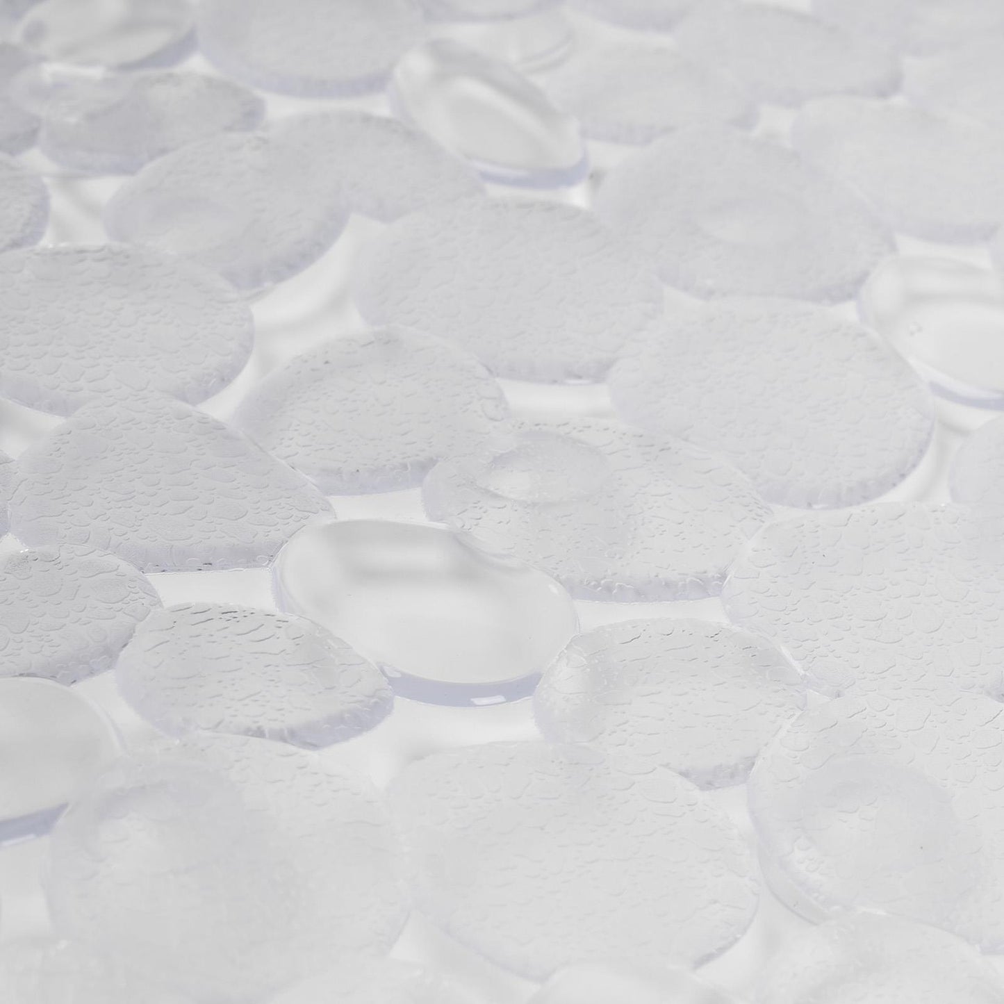 OHS PVC Bath Mat Clear Printed Non Slip Quick Dry Shower Rug Adults Kids