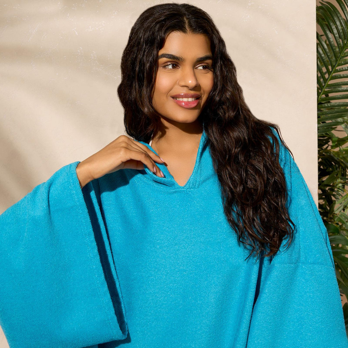 OHS Hooded Towel Poncho Adult Absorbent Dry Beach Swim Bath Changing Robe