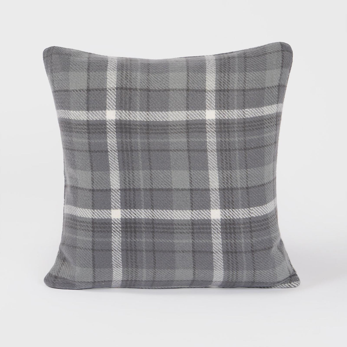 Woven Check Cushion Covers Tartan Pack of 2/4 Filled Case Pad Set 18" x 18" Home