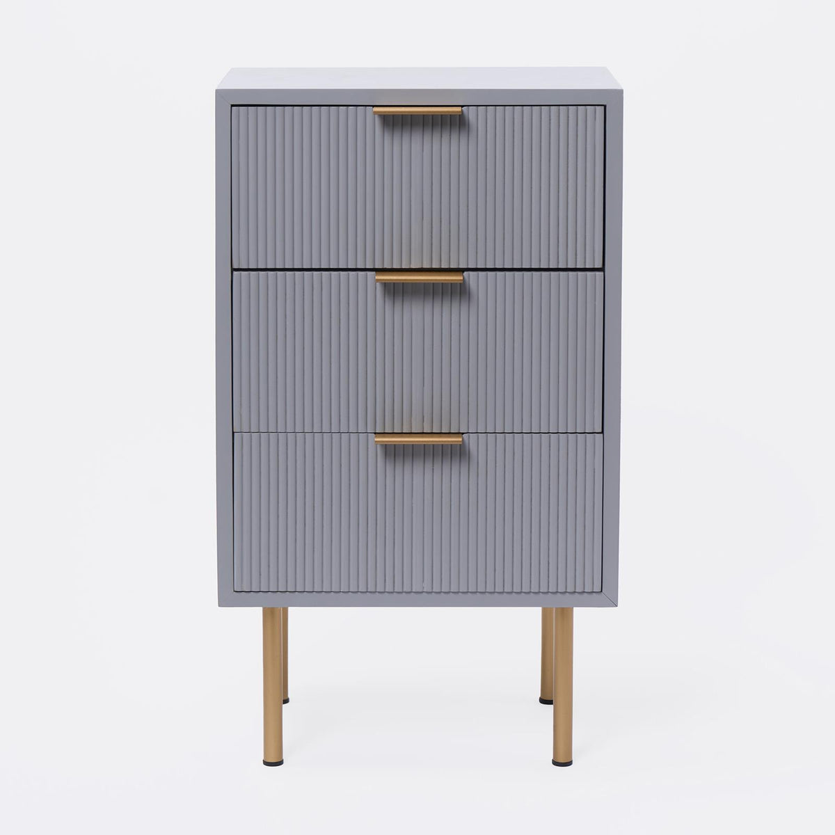 OHS Ribbed Drawer Unit Bedside Table 3/4/5/6 Draw Cabinet Nightstand Sideboard