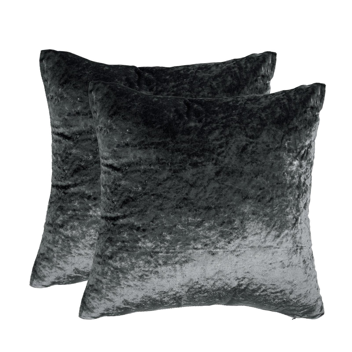 Sienna Cushion Covers Crushed Velvet Luxury Pack of Filled Insert Pad, 45 x 45cm