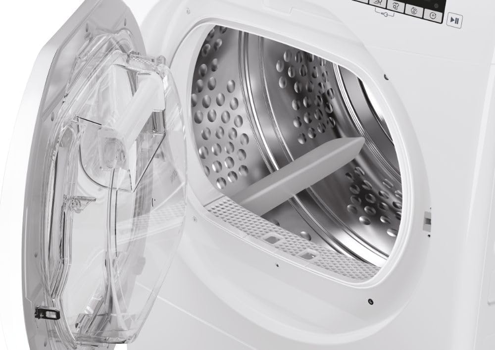 Hoover HLEC8DE H-Dry 300 8kg Freestanding Condenser Tumble Dryer, Aquavision, White