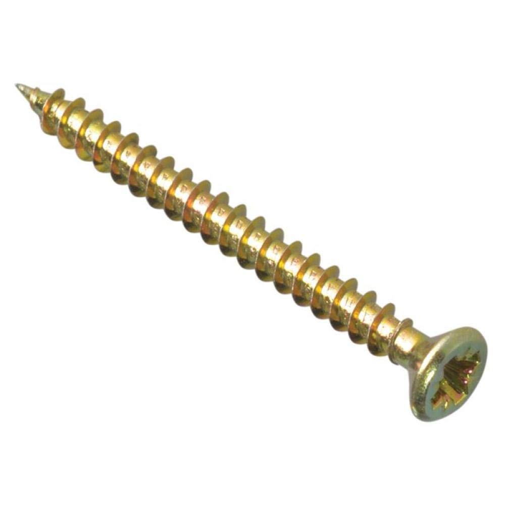 ForgeFix Multi-Purpose Single Thread Screws | 3.5 x 40mm | Zinc | Box 200