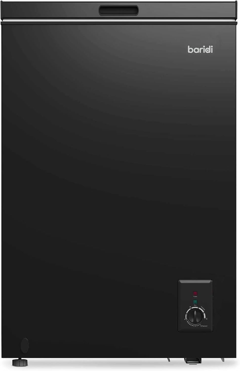 Baridi 299L Freestanding Chest Freezer with Adjustable Thermostat, Black - DH261