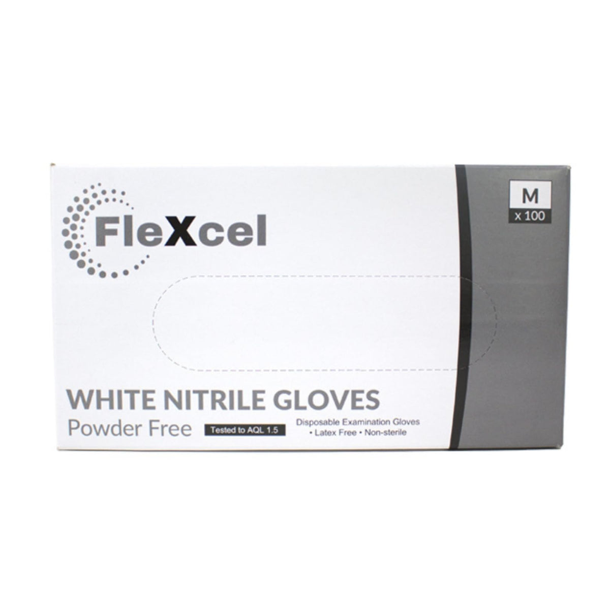 Powder Free Nitrile Gloves - Medical-Grade, Latex-Free, Food Safe (Box of 100)