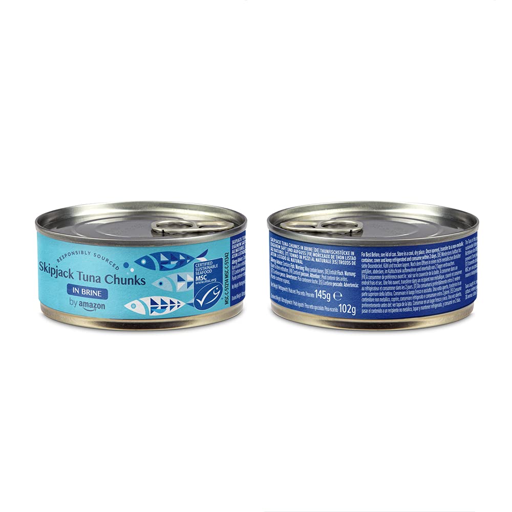 by Amazon MSC Skipjack Tuna Chunks in Spring Water, 4x145g