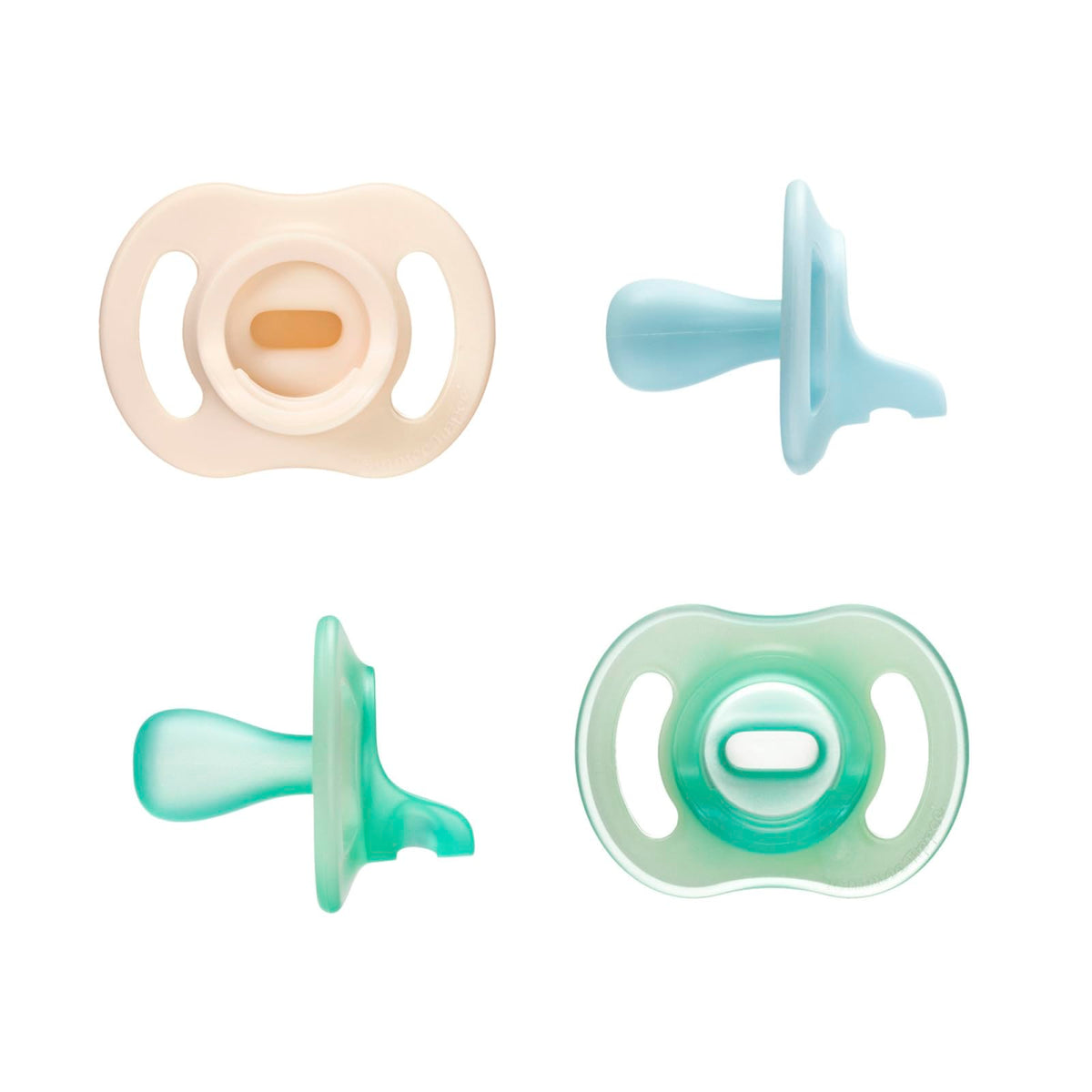 Tommee Tippee Ultra-Light StayPut Night Glow Soother 0-6m Pack of 2
