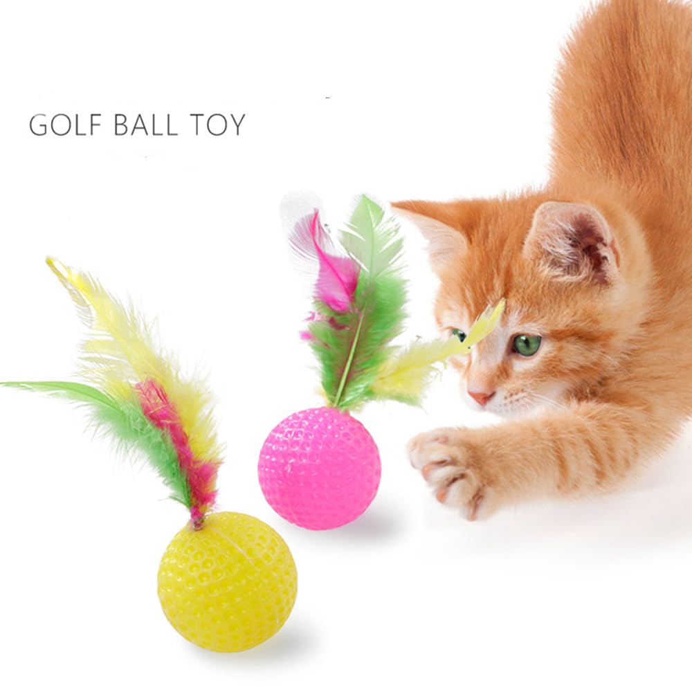 20 Pcs Cat Toys for Indoor Kitten, Collapsible Tunnel, Interactive Feather Wand Ball Spring Mice Toy for Puppy Kitty