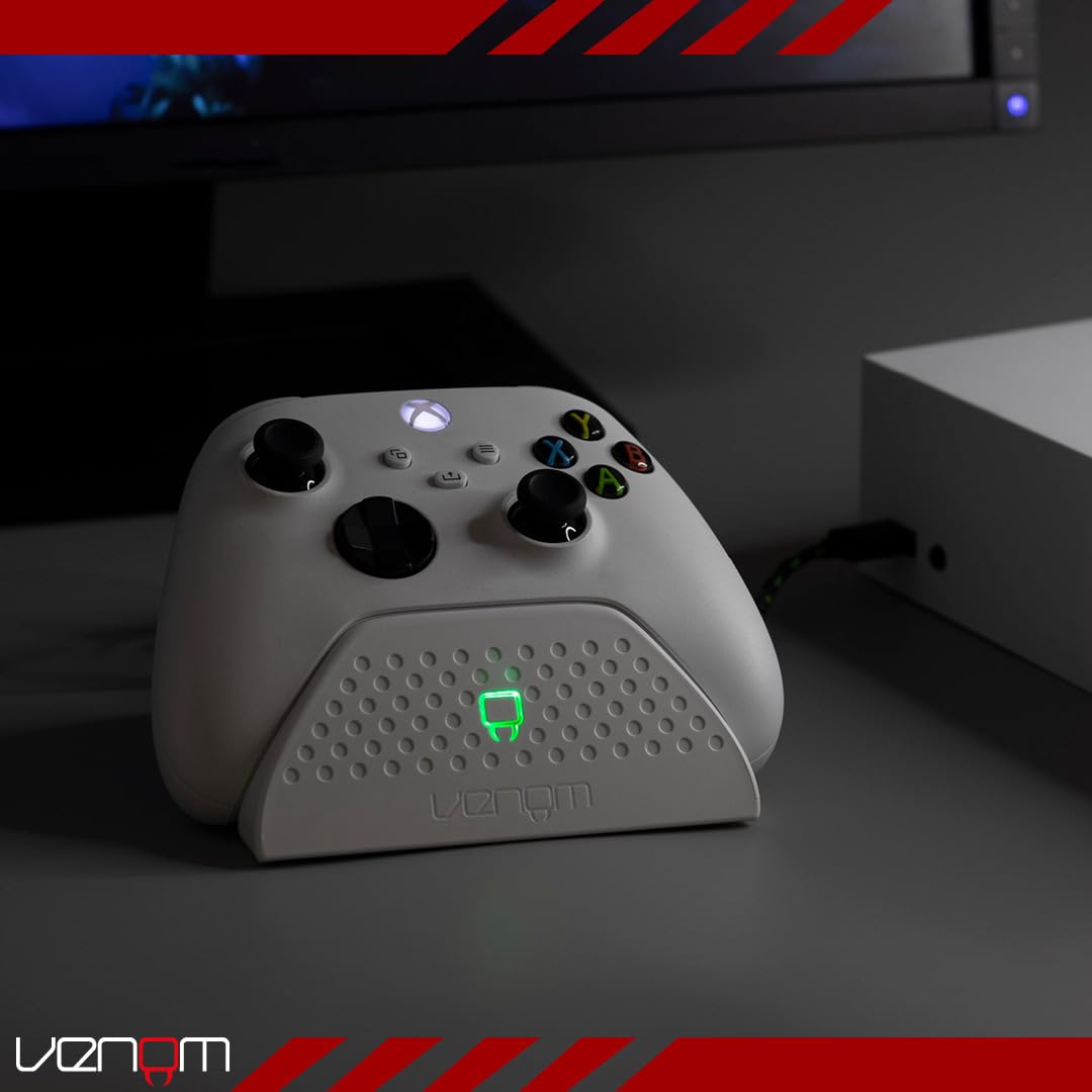 Venom Replacement Battery Packs for Xbox Charging Dock - White (Xbox Series X & S/Xbox One)