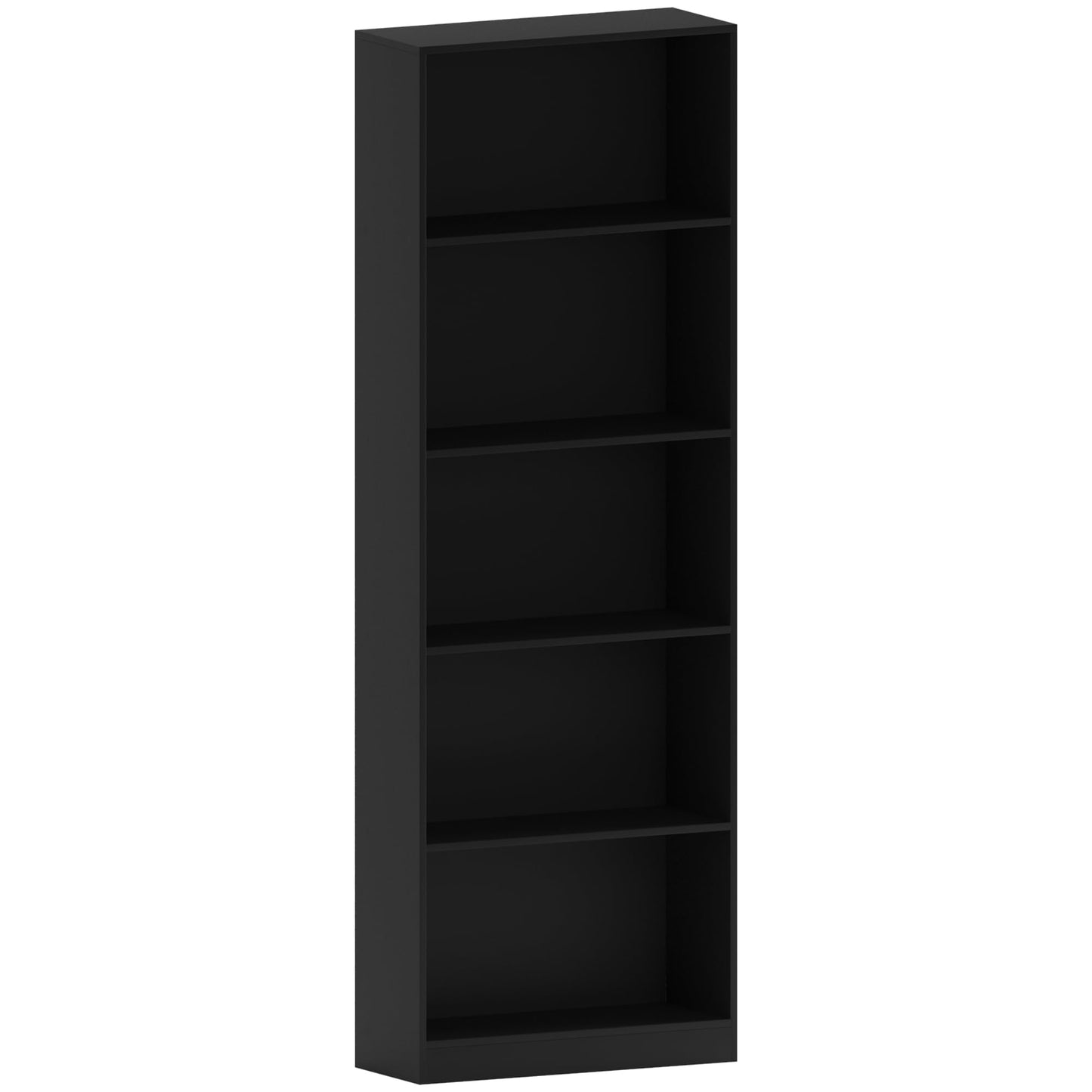 Vida Designs Cambridge 3 Tier Low Bookcase, White Wooden Shelving Display Storage Unit Office Living Room Furniture