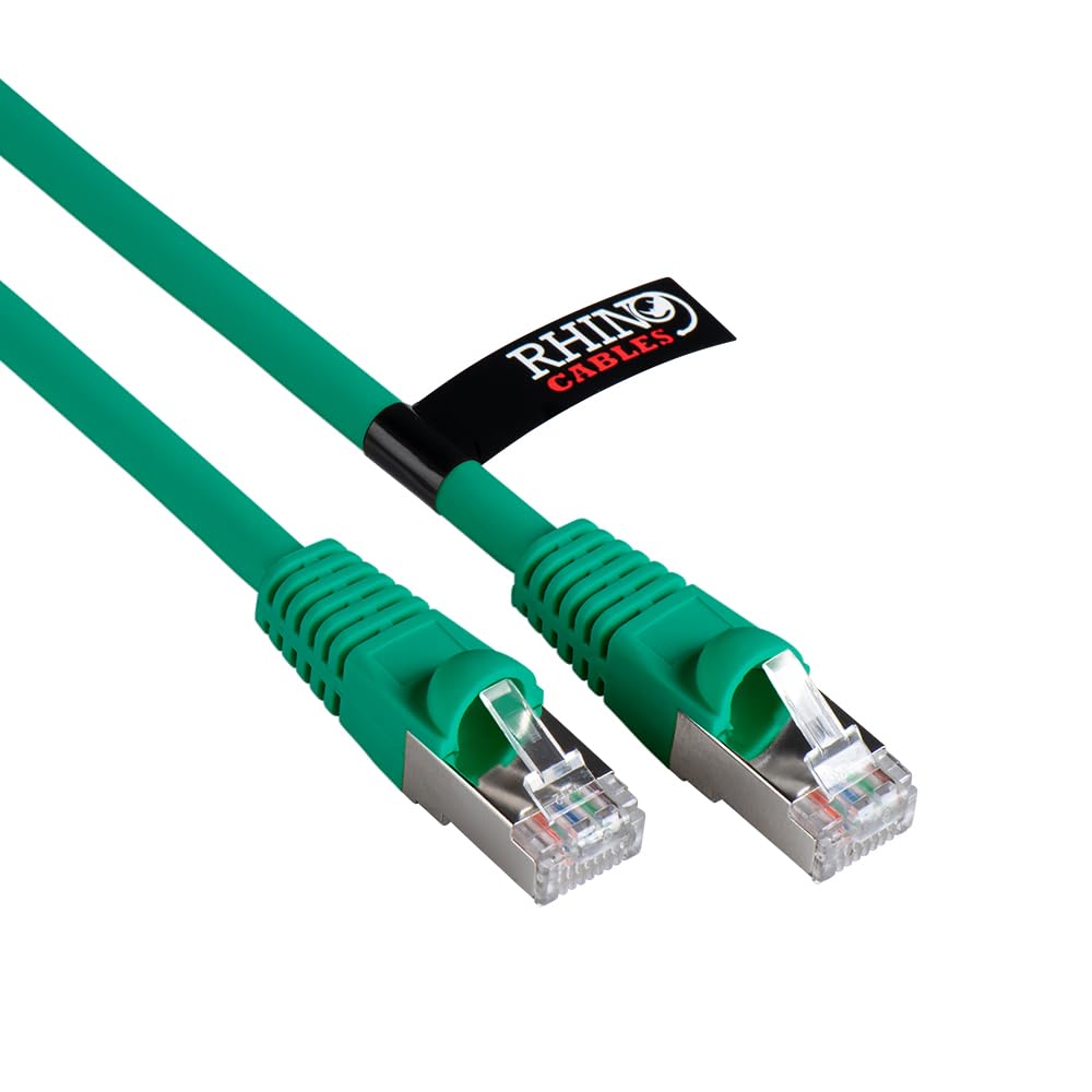 rhinocables CAT 6a Ethernet Cable | 10Gbps S/FT High-Speed & Large Bandwidth Data Transfer | Reliable LAN Network RJ45 Cable | Wi-Fi Broadband Cable for Seamless Gaming & Streaming (0.25m, Pink)