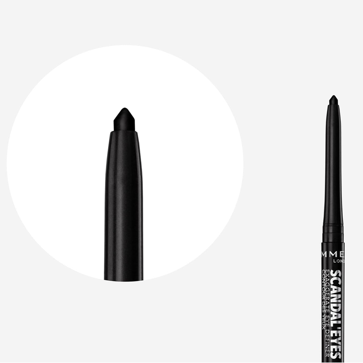 Rimmel London Scandaleyes Exaggerate Eye Definer, 001 Intense Black, 0.35g