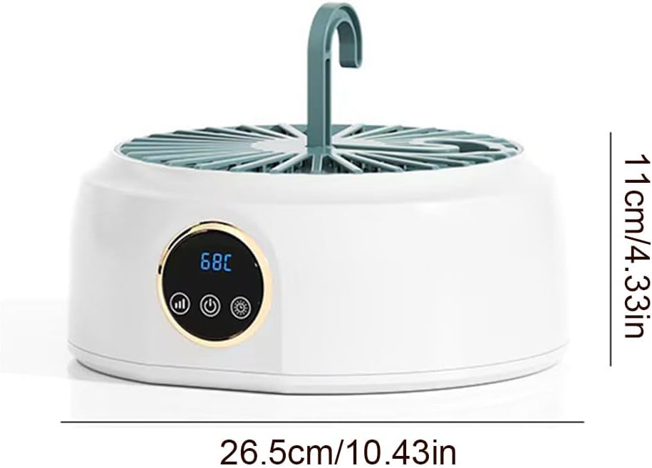 Slim Portable Clothes Dryer, Electric Portable Dryer for Travel and Indoor, Mini Compact Clothes Drying Machine, Portable Dryer Clothes with Heating, Foldable for Travel & Indoor