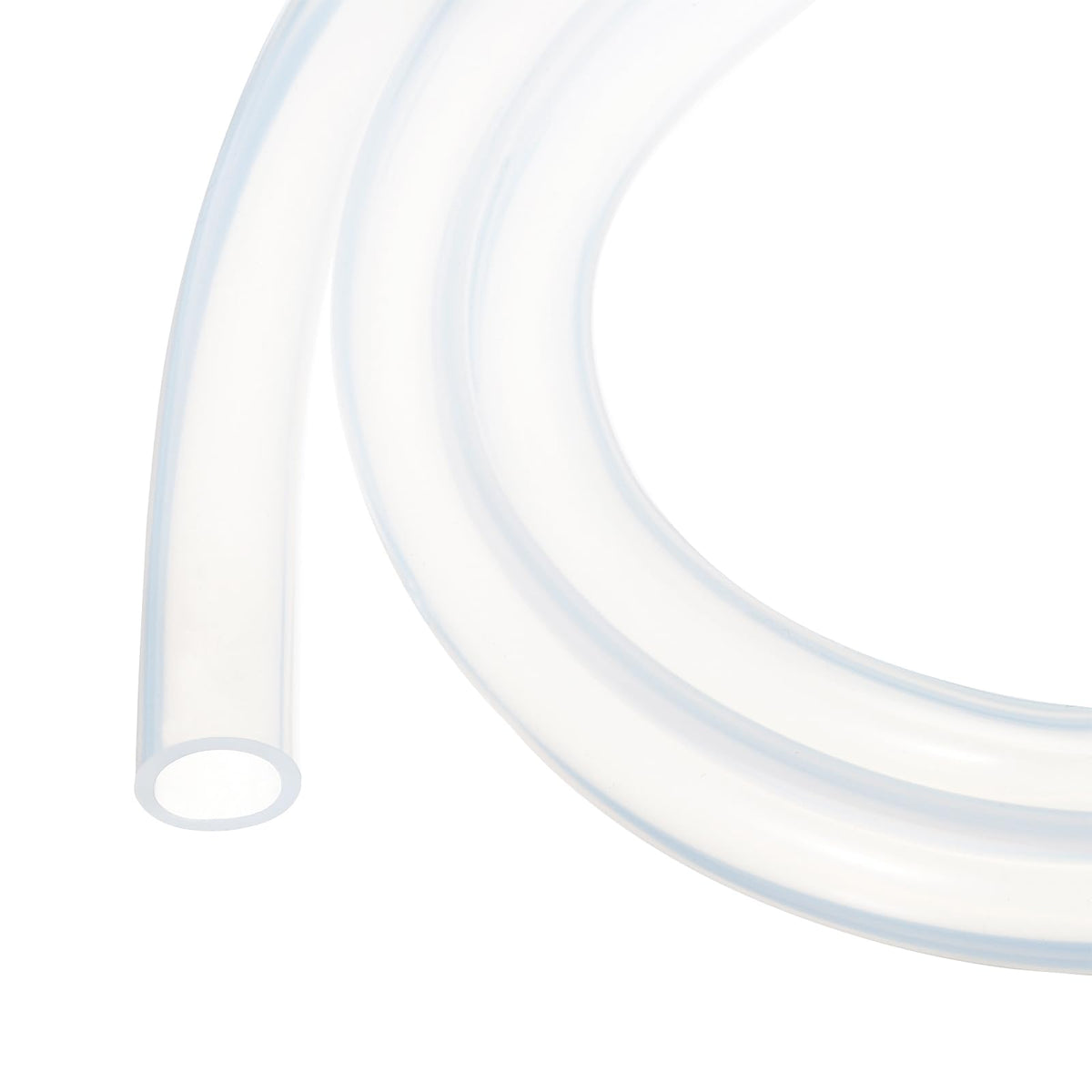 3.3ft Silicone Tubing 4mm ID 6mm OD Clear Industrial Plastic Tubing Pure Silicone Hoses for Pump Siphoning Draining Irrigation Brewing, 1/4"