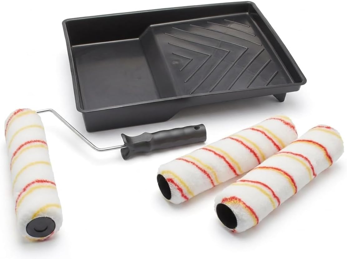 Fit for the job 5 piece 9 inch Triple Paint Roller Set for DIY Painting 9"
