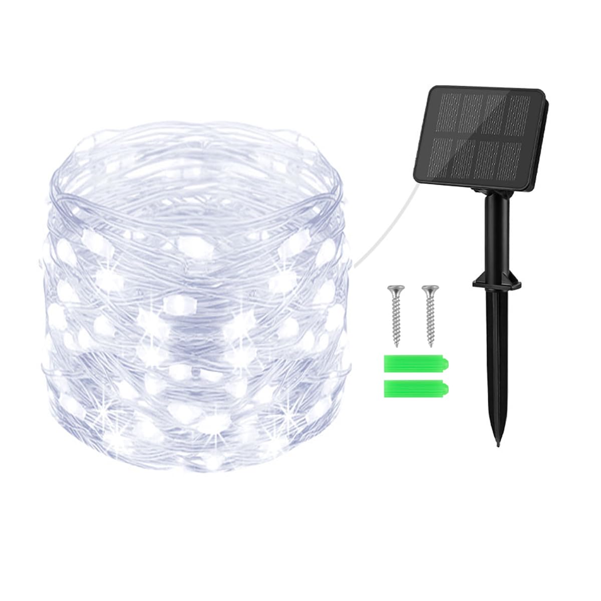 Gcstnn Garden Solar Lights Outdoor, 5M 50 LED Solar Fairy Lights, Copper Wire 8 Modes Waterproof String Lights for Yard, Christmas Tree, Bedroom, Gate, Indoor/Outside Decorations(Orange)