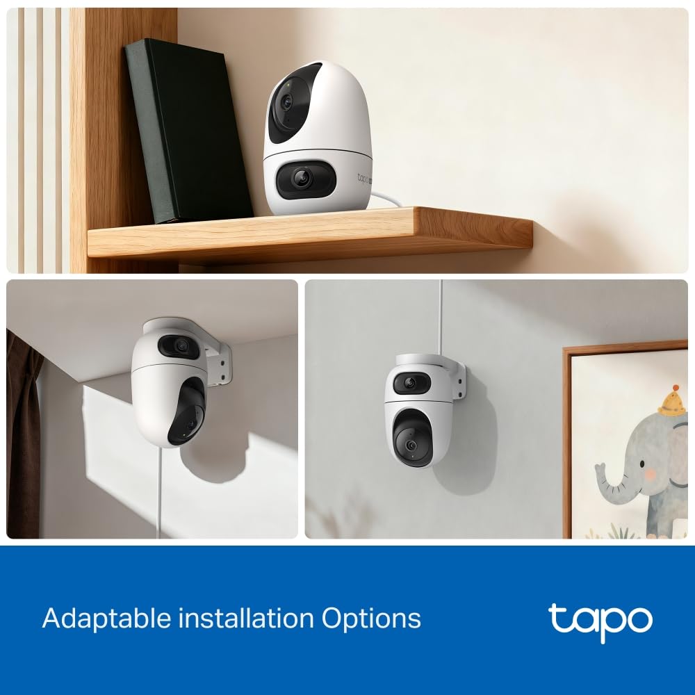 Tapo C210 2K 3MP Pan/Tilt Indoor Security Camera Pet Camera House Security