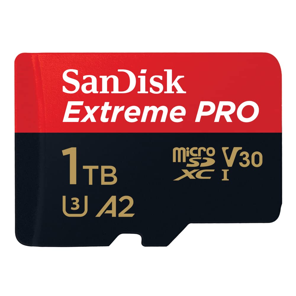 SANDISK Extreme PRO microSD Card + Adapter 128GB, Up to 200MB/s Read Speeds