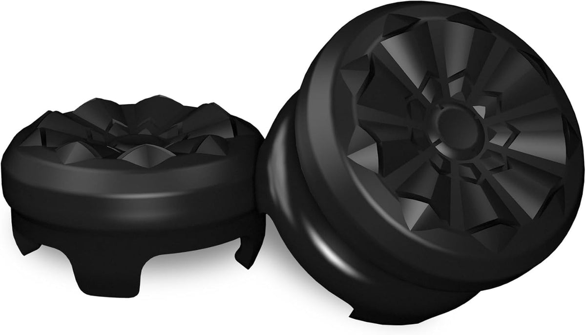 KontrolFreek FPS Freek Galaxy Black | The Original Performance Thumbsticks for PS5 & PS4 Controller | Increased Precision & Grip for FPS Games | 1 High-Rise, 1 Mid-Rise - Black
