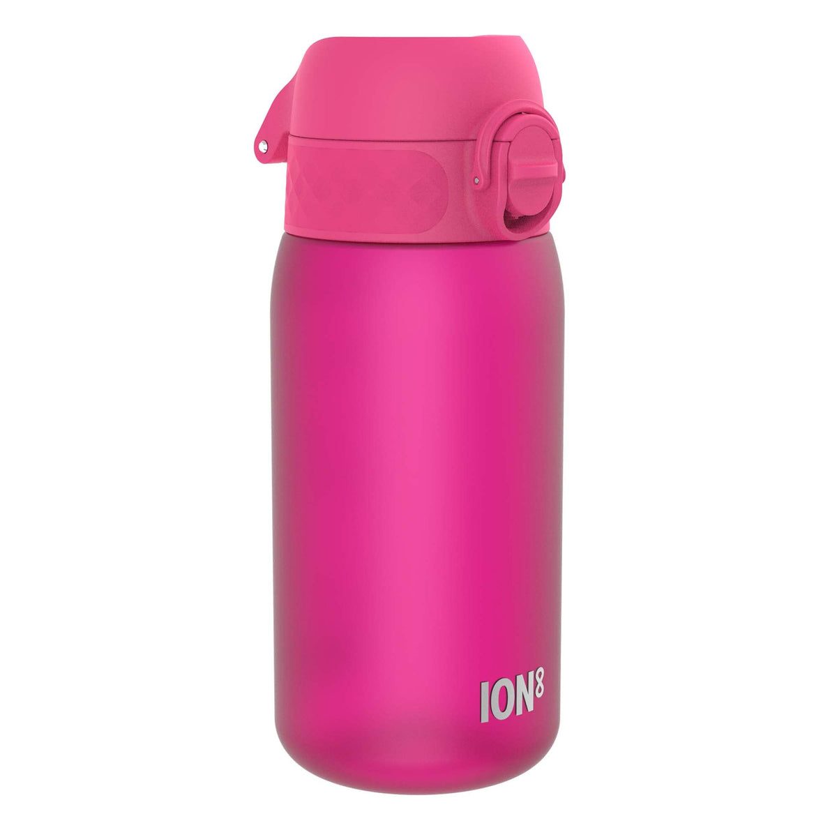 ION8 Kids Water Bottle, 350 ml/12 oz, Leak Proof, Easy to Open, Secure Lock, Dishwasher Safe, Carry Handle, Hygienic Flip Cover, Easy Clean, Odour Free, Rose Pink