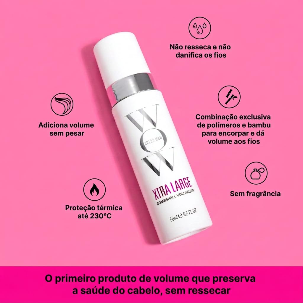 COLOR WOW Xtra Large Bombshell Volumizer - New Alcohol-Free Technology for Lasting Volume and Thickness
