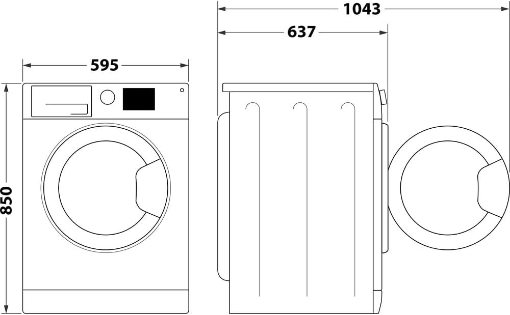 Hotpoint NSWF 946 W UK 9kg 1400rpm Anti-stain Washing Machine - White
