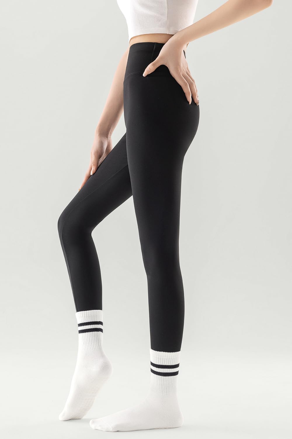 Non Slip Yoga Grip Pilates Socks for Women&Men Anti Slipper Grippy Socks for Ballet, Hospital, Dance, Trampoline, Barre
