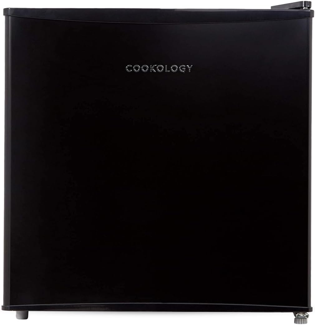 Cookology 45L Small Tabletop Mini Fridge with Chiller Box - Black
